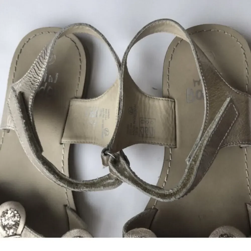 Mini Boden Bear Face Sandals Size 4